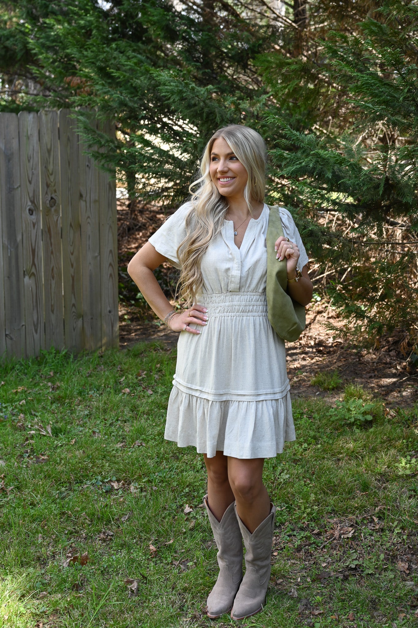 Somner Off White Dress - She Chester