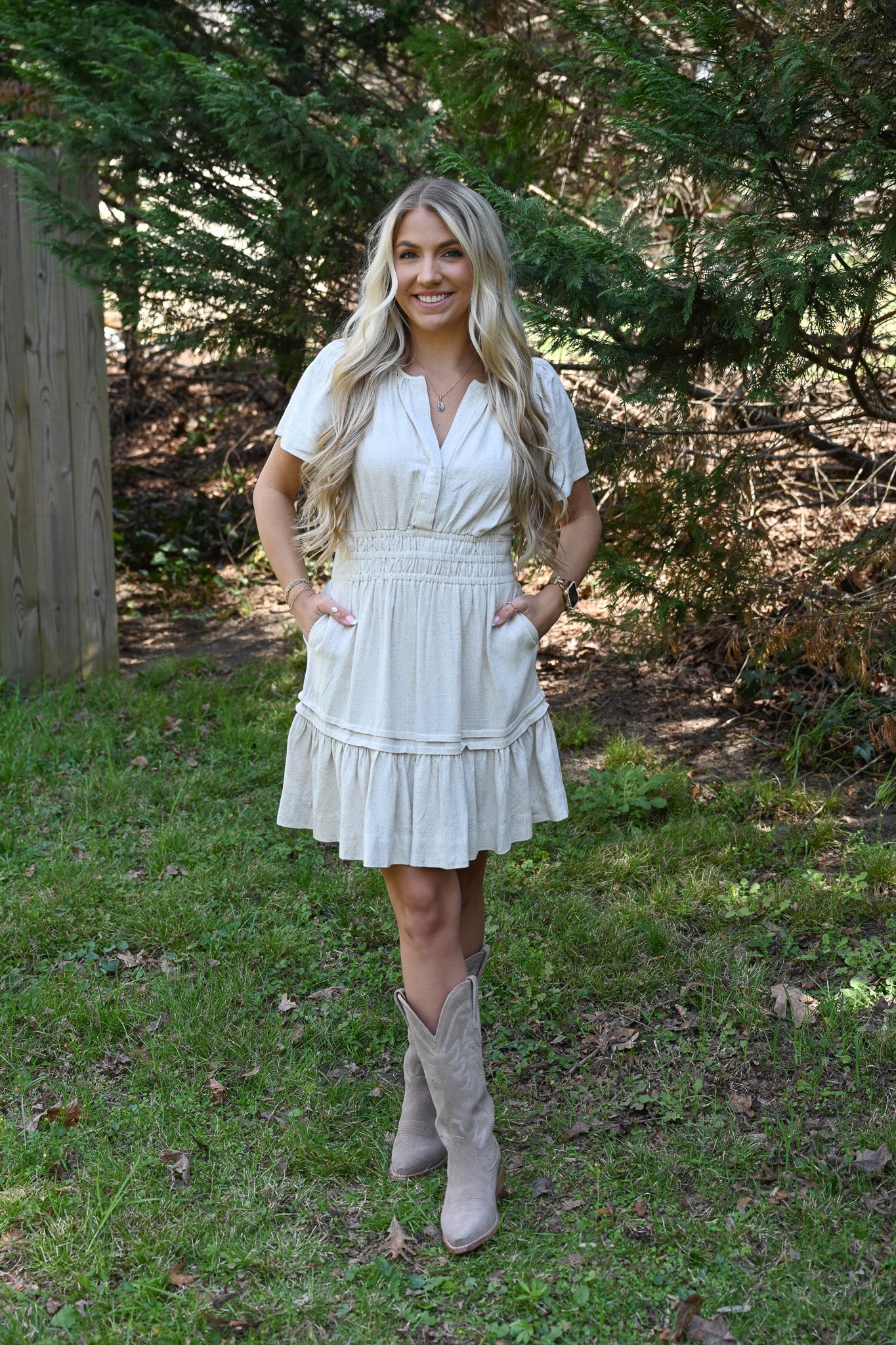 Somner Off White Dress - She Chester