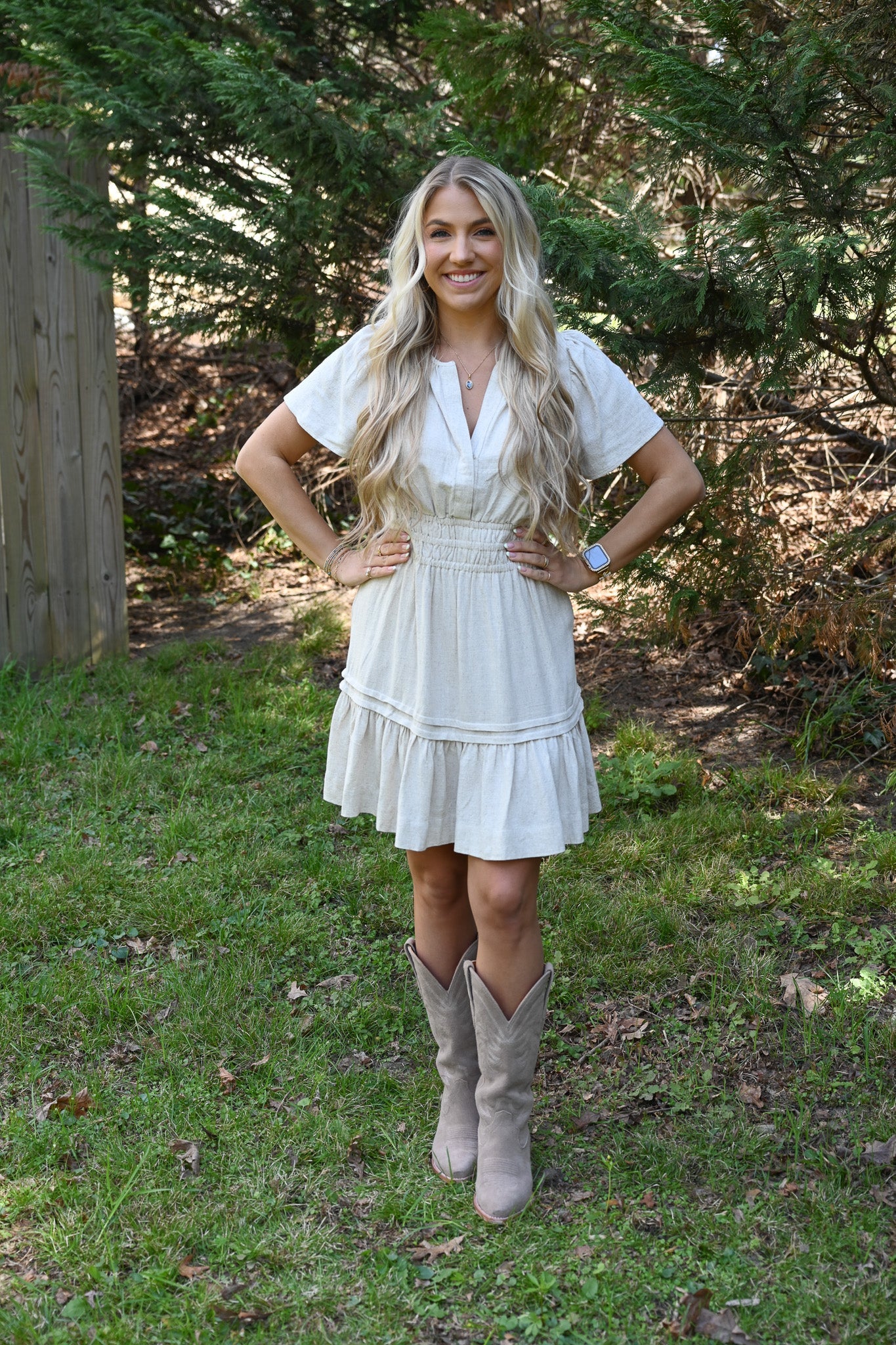Somner Off White Dress - She Chester