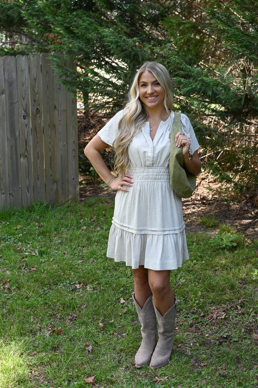 Somner Off White Dress - She Chester
