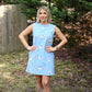 Sophee Chambray Embroidered Dress - She Chester
