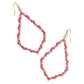 SOPHEE CRYSTAL OPEN FRAME EARRINGS GOLD PINK CRYSTAL - She Chester