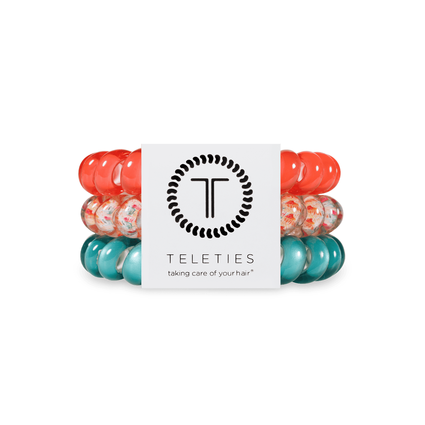 Spiral Hair Coils | Large | Coral Craze Hair Ties - She Chester