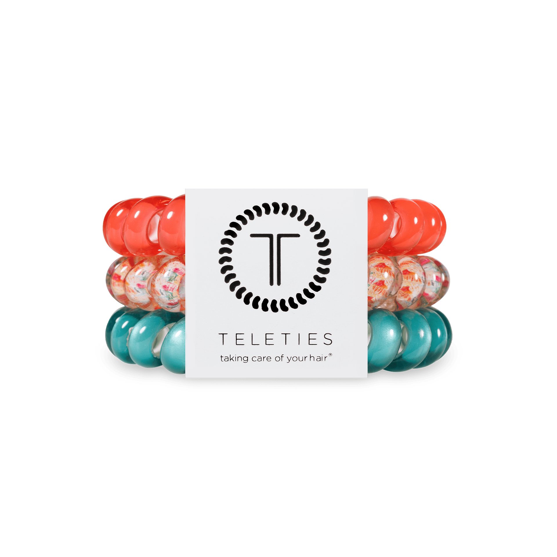 Spiral Hair Coils | Large | Coral Craze Hair Ties - She Chester