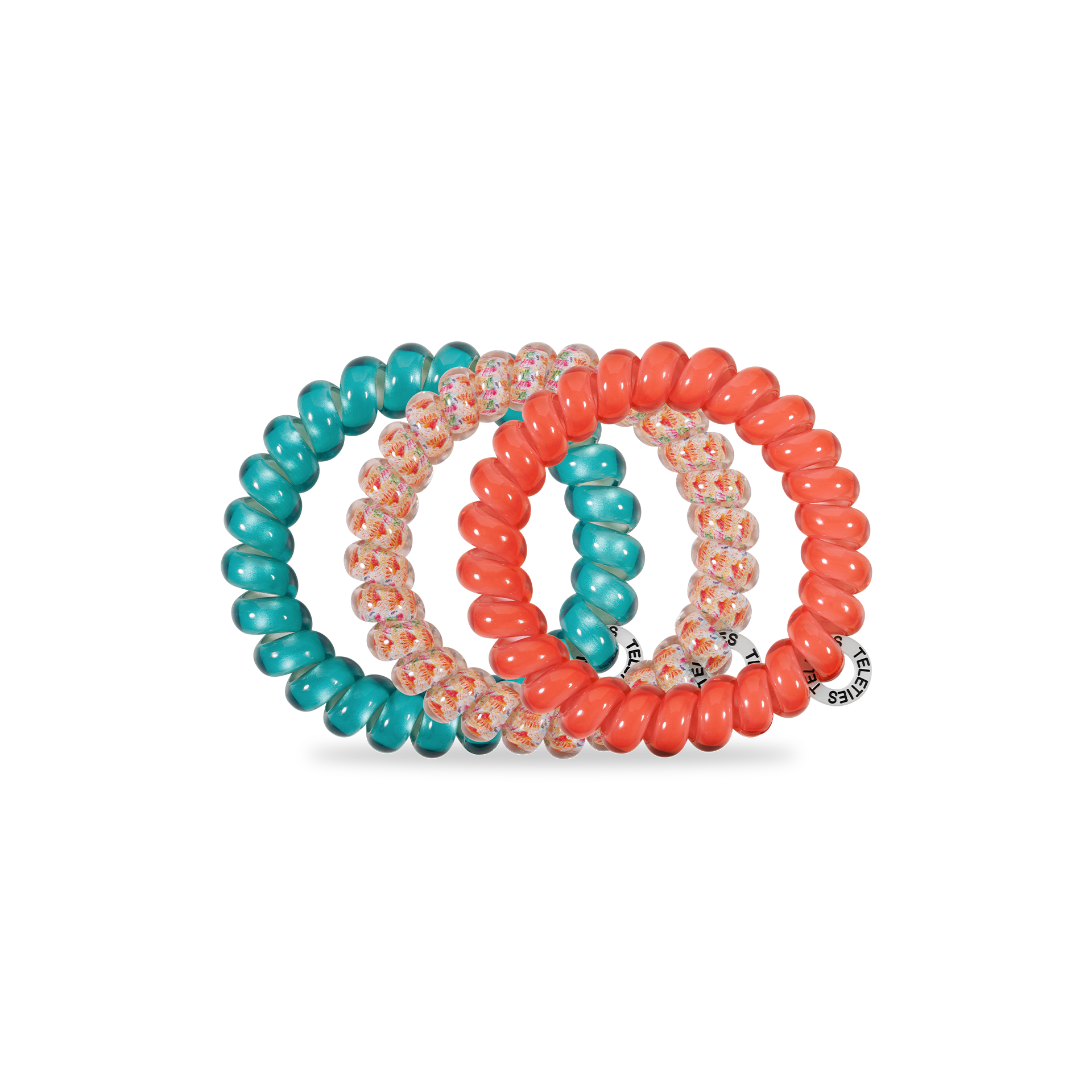 Spiral Hair Coils | Large | Coral Craze Hair Ties - She Chester