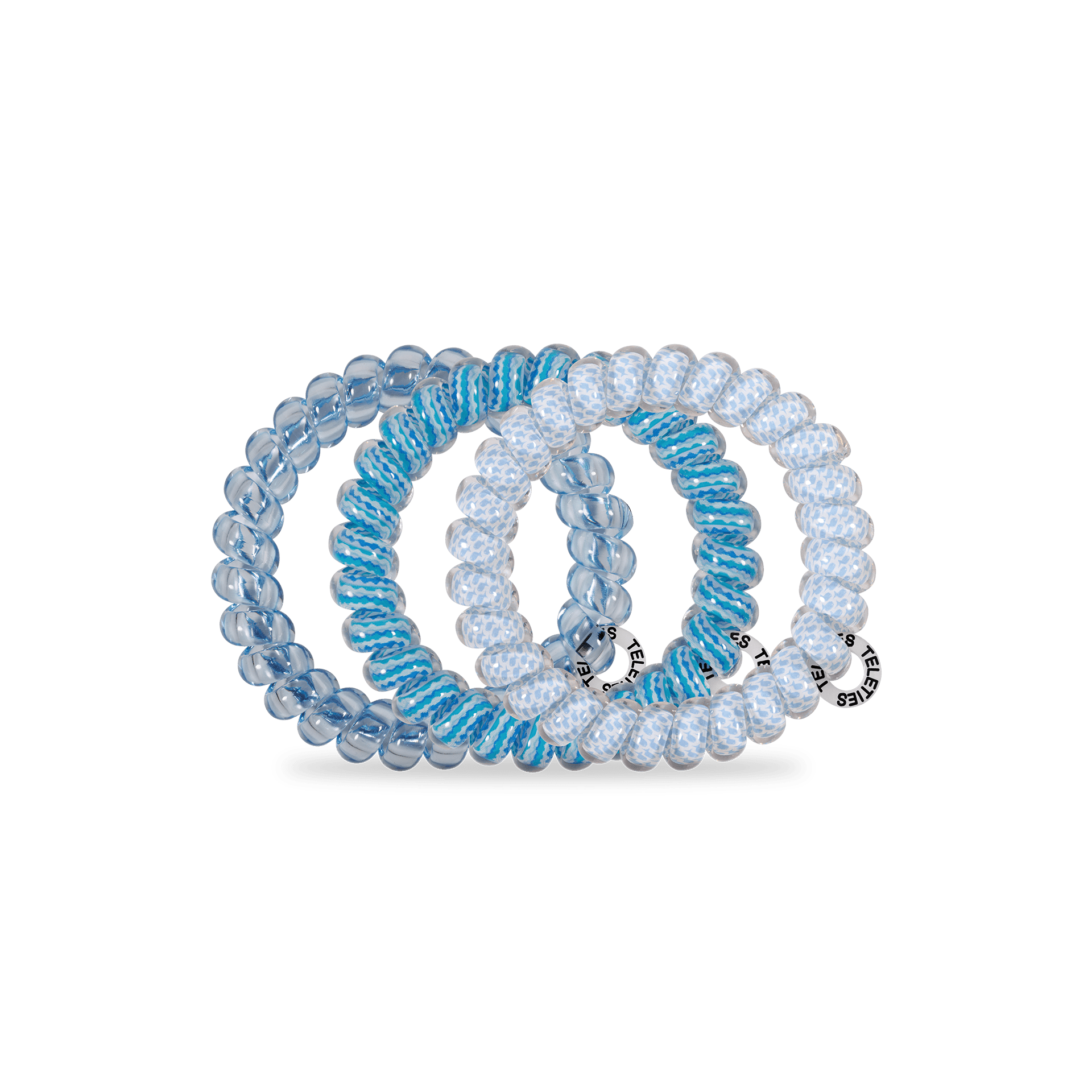 Spiral Hair Coils | Large | Summer Sky Hair Ties - She Chester
