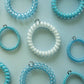 Spiral Hair Coils | Large | Summer Sky Hair Ties - She Chester