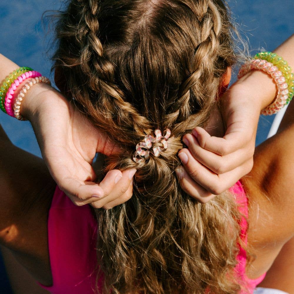 Spiral Hair Coils | Large | Tropical Punch Hair Ties - She Chester