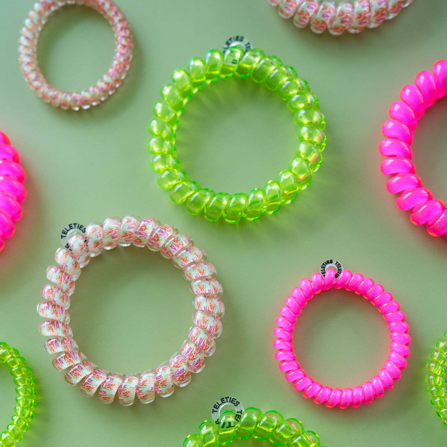 Spiral Hair Coils | Large | Tropical Punch Hair Ties - She Chester