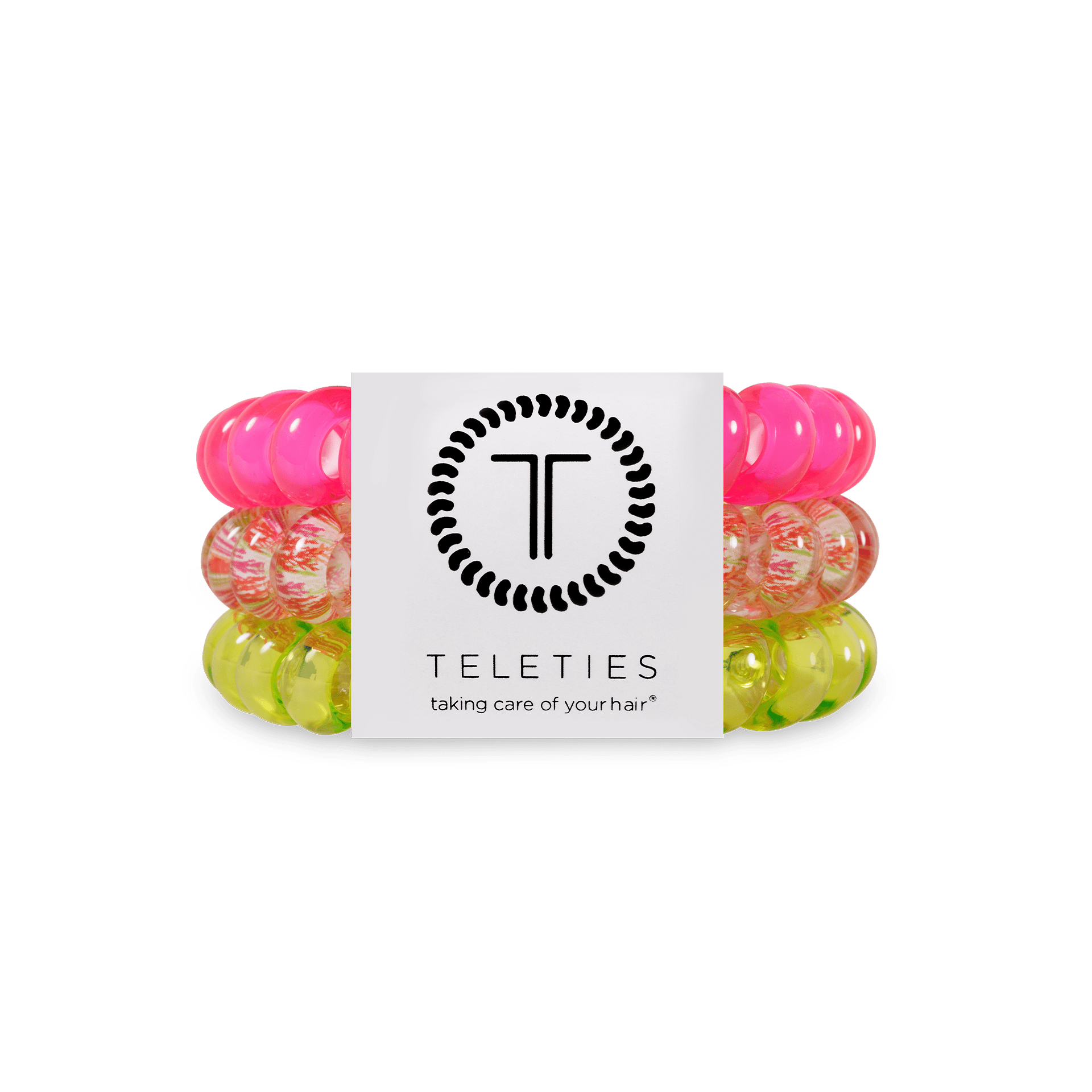 Spiral Hair Coils | Large | Tropical Punch Hair Ties - She Chester