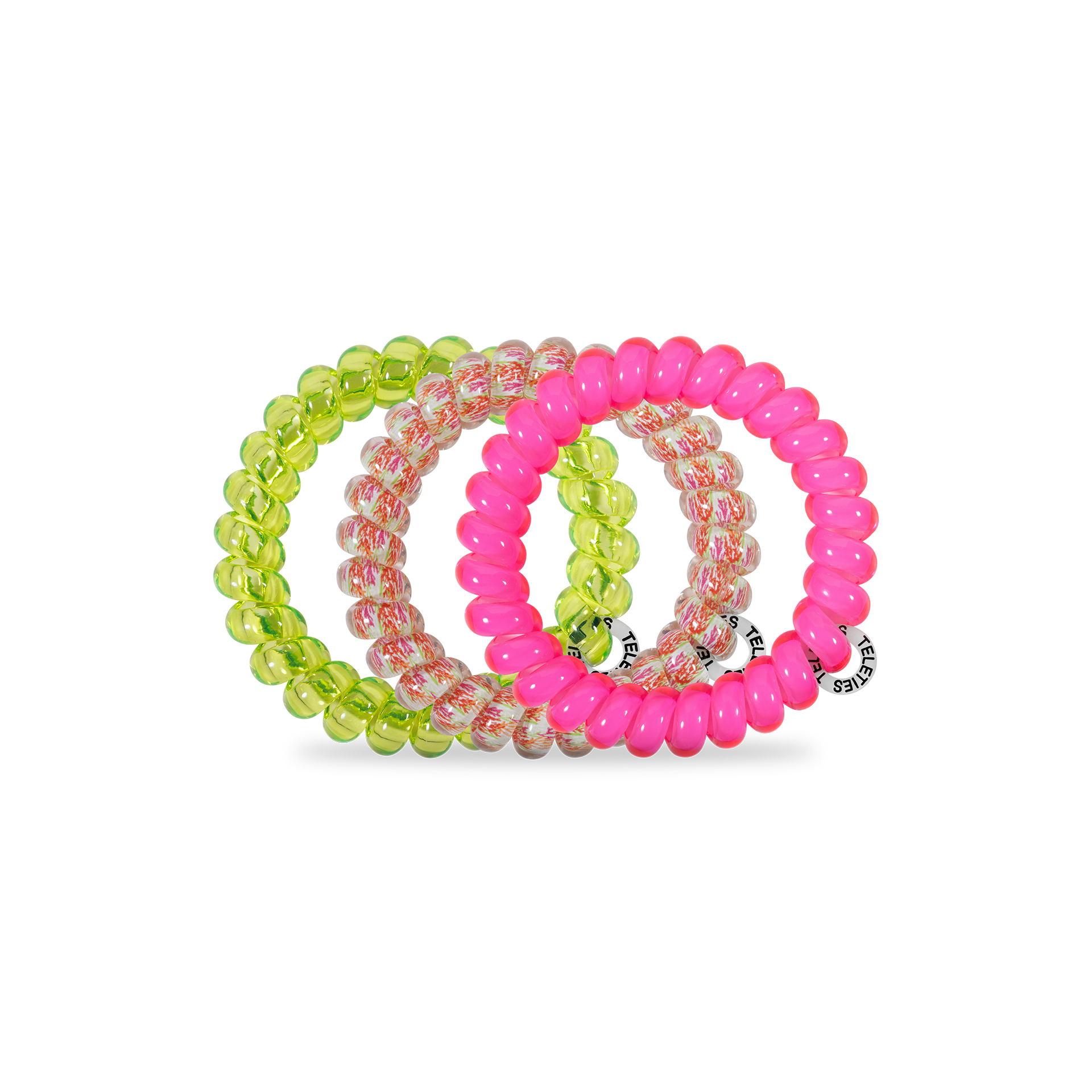 Spiral Hair Coils | Large | Tropical Punch Hair Ties - She Chester