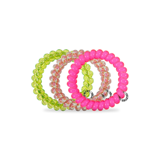 Spiral Hair Coils | Large | Tropical Punch Hair Ties - She Chester