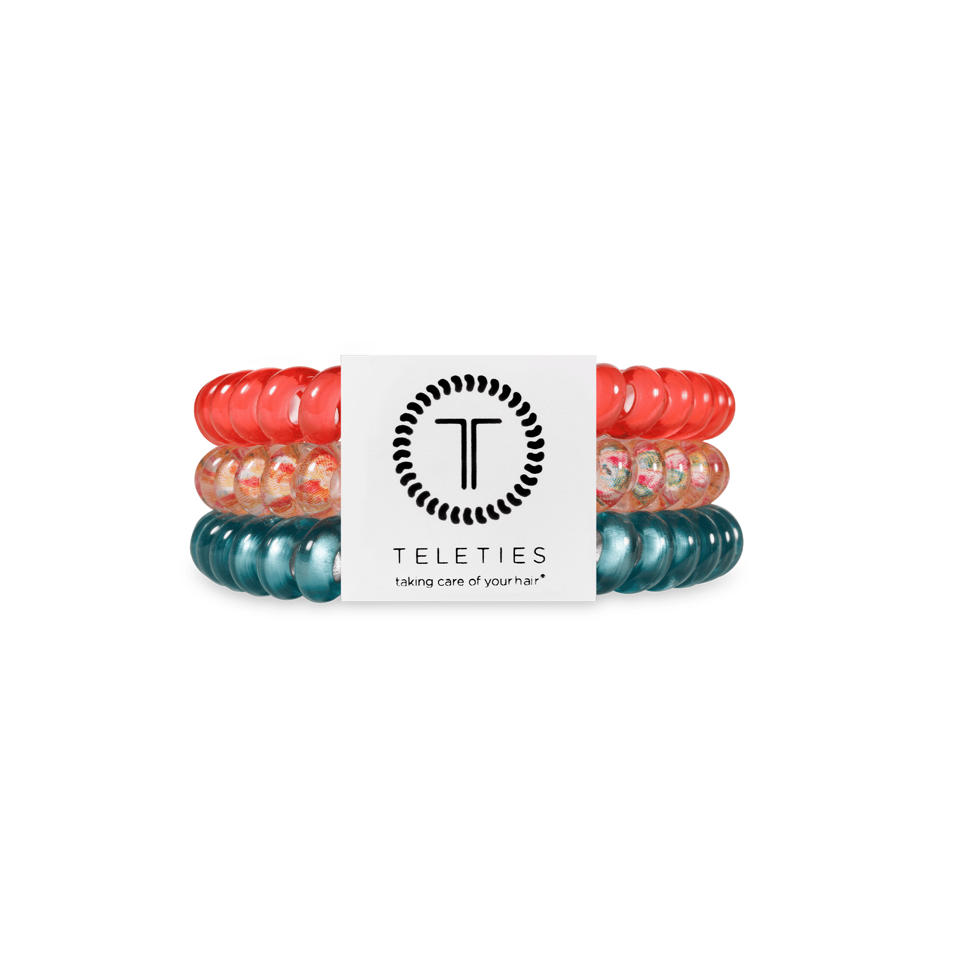 Spiral Hair Coils | Small | Coral Craze Hair Ties - She Chester