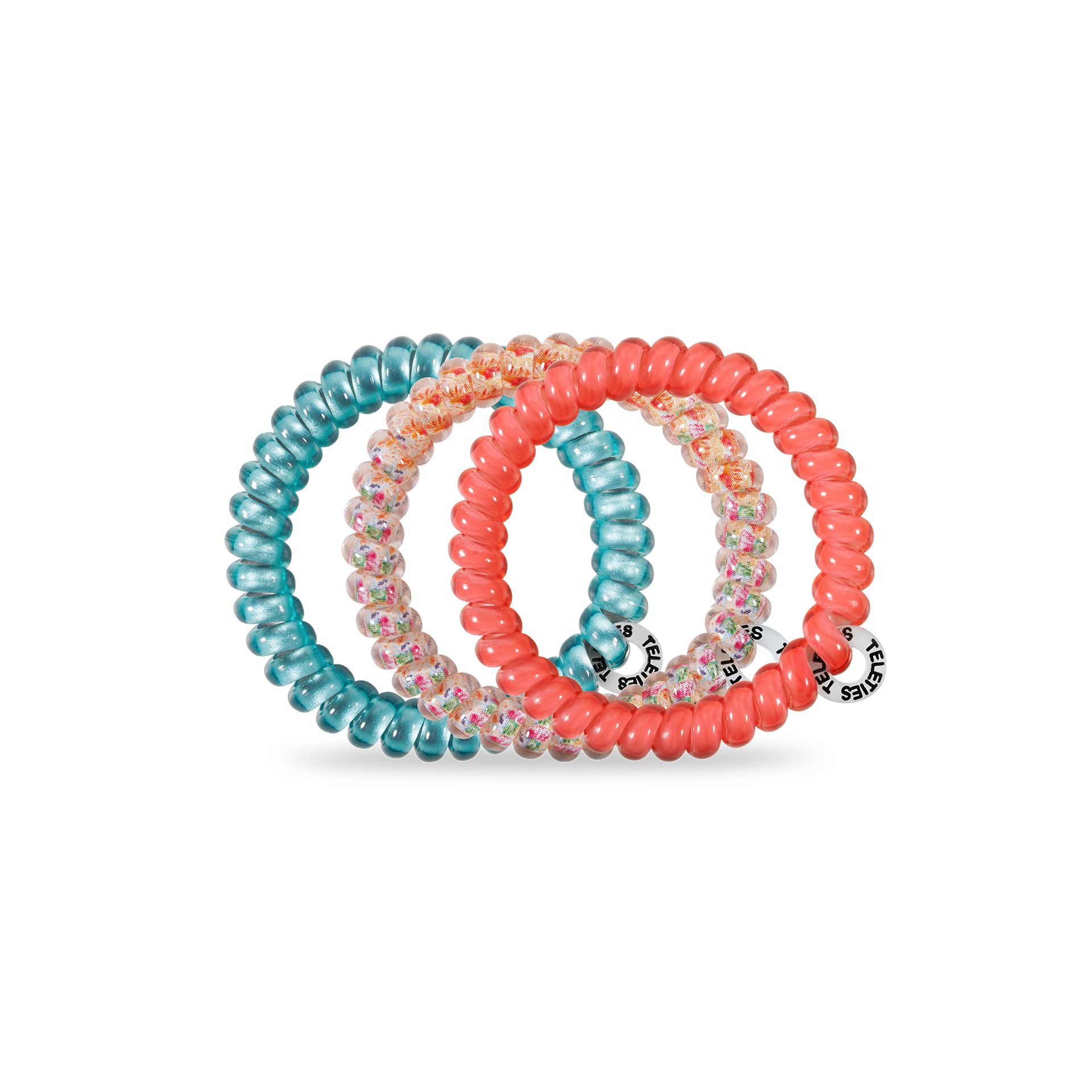 Spiral Hair Coils | Small | Coral Craze Hair Ties - She Chester