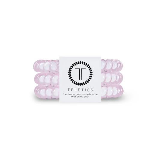 Spiral Hair Coils | Small | Rose Water Pink Hair Ties - She Chester
