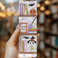 Spooky Girlie Bookshelf Bookmark – Soft Matte Laminated  - She Chester