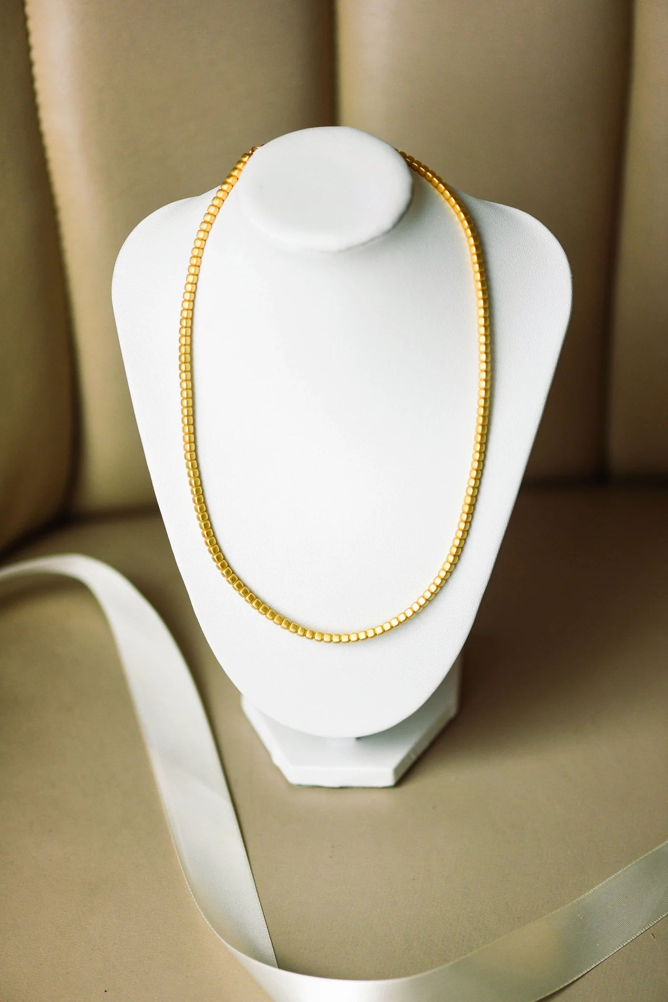 Square Bead Necklace - She Chester