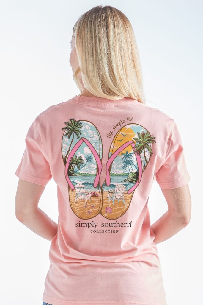 Sandal with Beach SS Tee