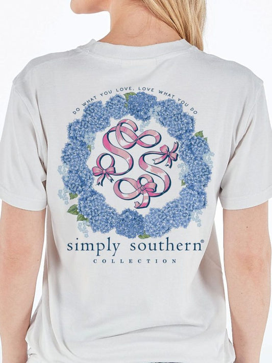Floral Ribbon Logo Short Sleeve