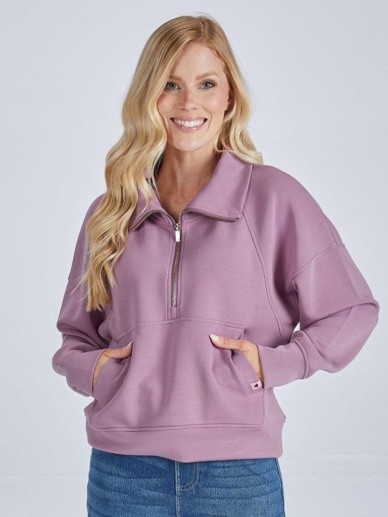 SS Ragland HalfZip - Grape - She Chester