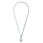 Stacie Toggle Chain Coin Necklace - Silver 249