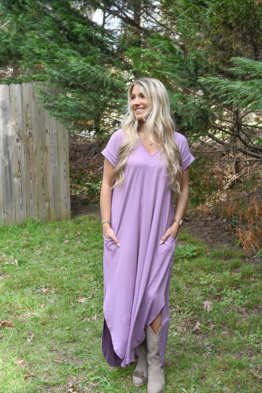 Stella Simple Lavendar Maxi - She Chester