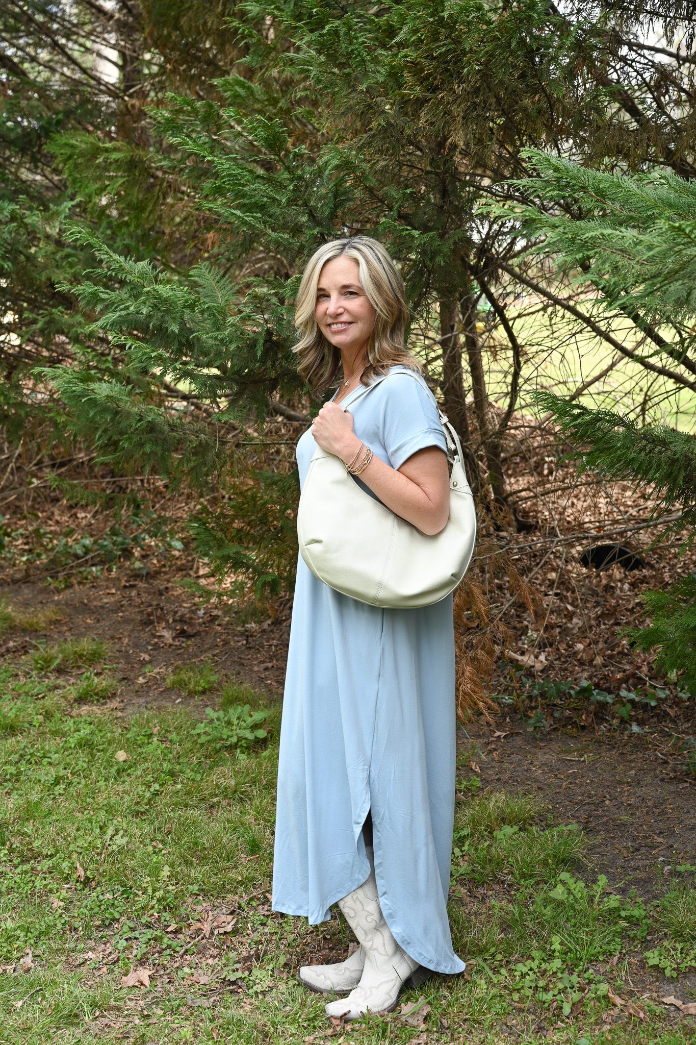 Stella Simple Pale Blue Maxi - She Chester