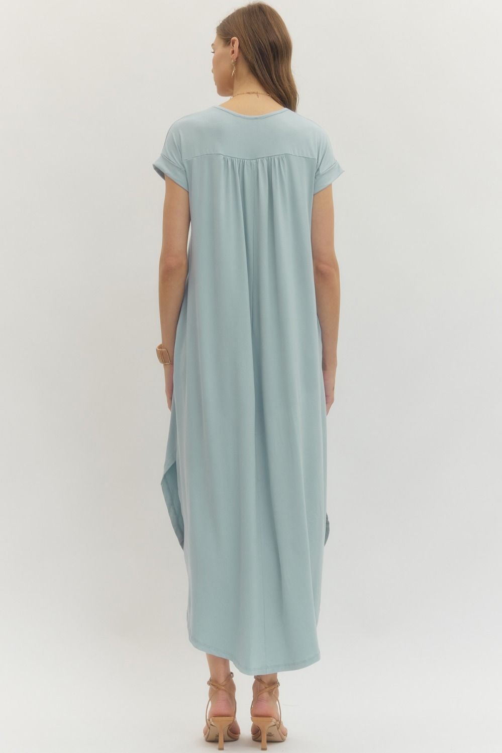 Stella Simple Pale Blue Maxi - She Chester