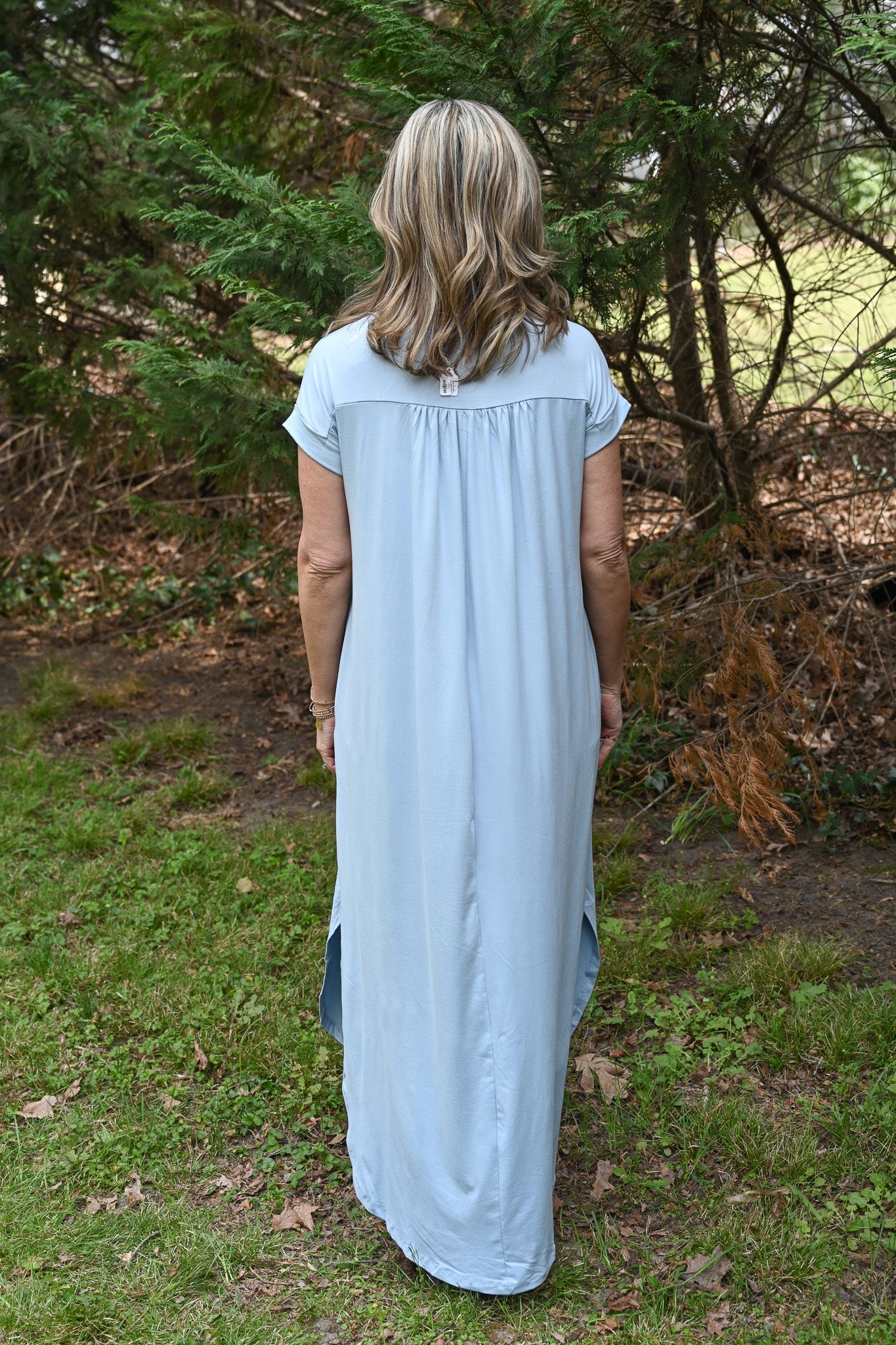 Stella Simple Pale Blue Maxi - She Chester