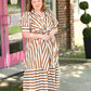 Stella Stripe Tie Dress - She Chester