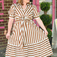 Stella Stripe Tie Dress - She Chester