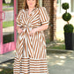 Stella Stripe Tie Dress - She Chester