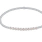 Sterling Bliss 2mm Bead Bracelet - Pearl - She Chester
