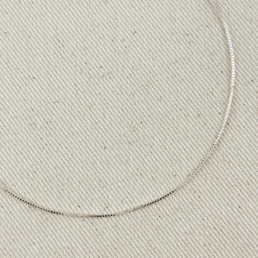 Sterling Silver Box Chain 0.8mm - She Chester