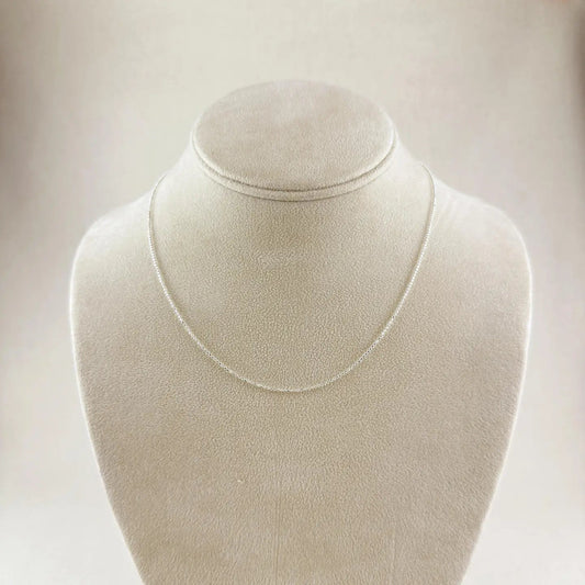 Sterling Silver Diamond Cut Bead Chain 1.0mm - She Chester