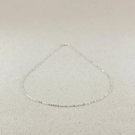 Sterling Silver Diamond Cut Forzatina Link 1.4mm - She Chester