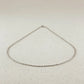 Sterling Silver Singapore Chain 1.2mm Rhodium Plated Finish - She Chester