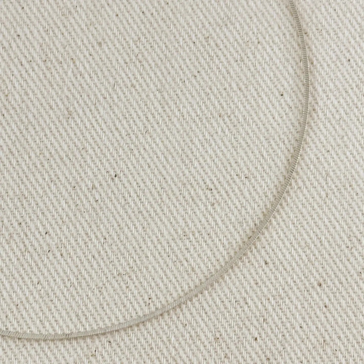 Sterling Silver Square Herringbone Chain 1.0mm - She Chester