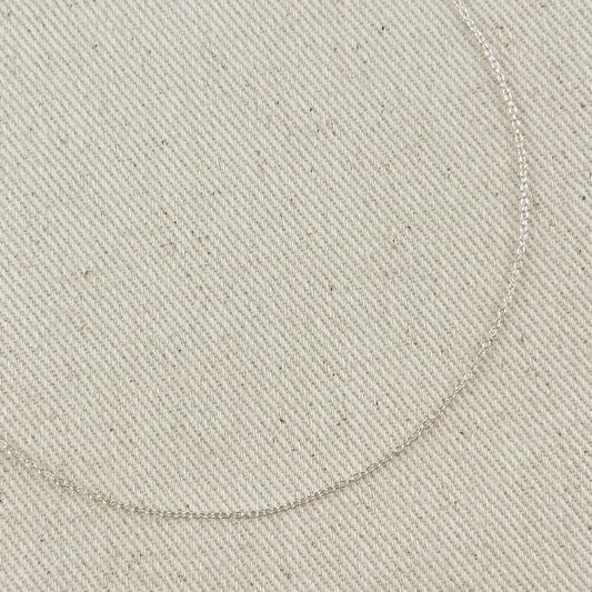 Sterling Silver Super Light Cable Chain 1.2mm - She Chester