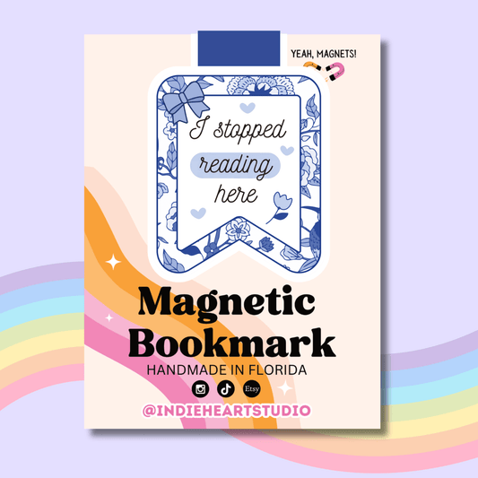 Stopped Reading Here Blue | Magnetic Bookmark   - She Chester