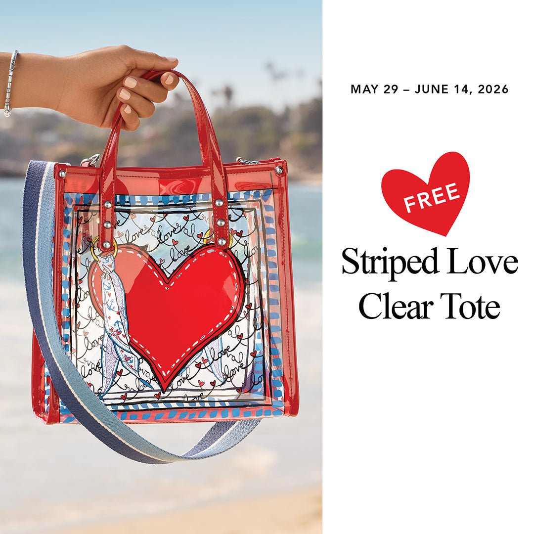 Striped Love Clear Tote - Brighton GWP - She Chester
