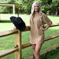 Studded Boot Stitch Tshirt Dress - She Chester