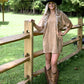 Studded Boot Stitch Tshirt Dress - She Chester