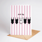 Suit Up Swimsuit Bachelorette Bride Engagement Greeting Card - She Chester