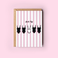 Suit Up Swimsuit Bachelorette Bride Engagement Greeting Card - She Chester