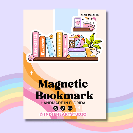 Summer Book Shelf | Magnetic Bookmark   - She Chester