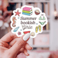 Summer Bookish Girlie Vinyl Sticker – Summer Book Lover  : 2.5" - She Chester