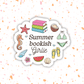 Summer Bookish Girlie Vinyl Sticker – Summer Book Lover  : 2.5" - She Chester