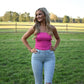 Summer Lovin Pink Bandeau Top - She Chester