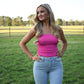 Summer Lovin Pink Bandeau Top - She Chester